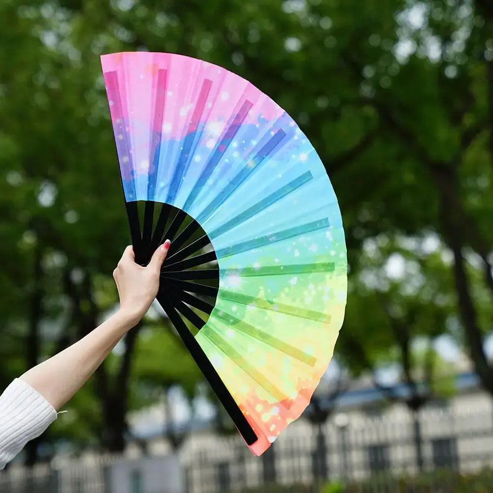 UV Fluorescent Folding Fan