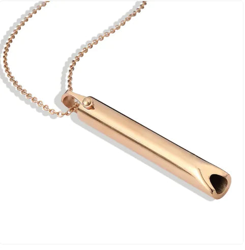 Titanium Whistle Steel Pendant Necklace